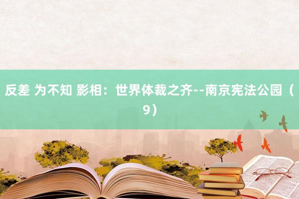 反差 为不知 影相：世界体裁之齐--南京宪法公园（9）