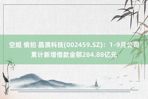 空姐 偷拍 晶澳科技(002459.SZ)：1-9月公司累计新增借款金额284.88亿元