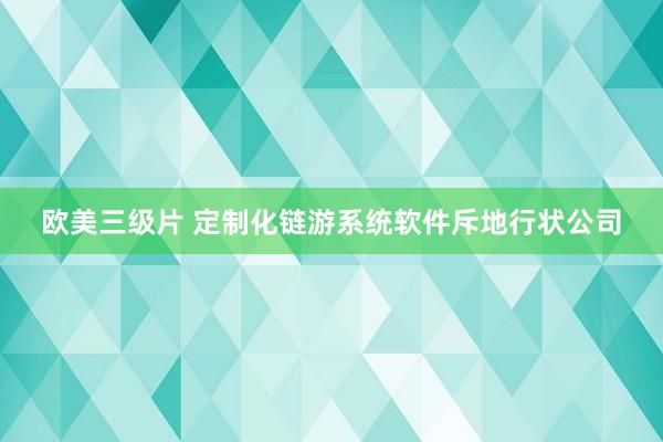 欧美三级片 定制化链游系统软件斥地行状公司