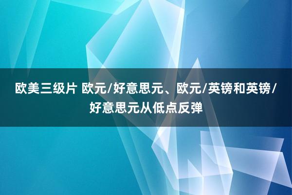 欧美三级片 欧元/好意思元、欧元/英镑和英镑/好意思元从低点反弹