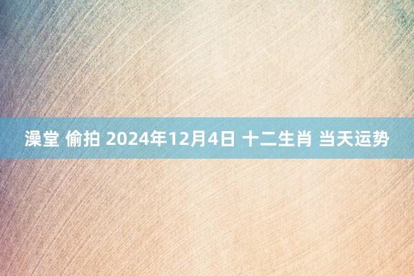 澡堂 偷拍 2024年12月4日 十二生肖 当天运势