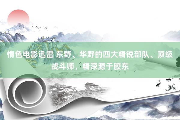 情色电影迅雷 东野、华野的四大精锐部队、顶级战斗师，精深源于胶东